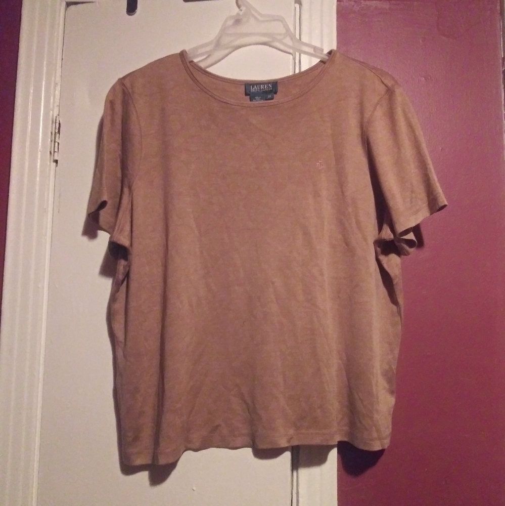 Ralph Lauren Polo Beige T-Shirt Size 2X
